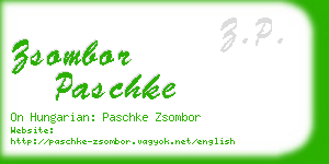 zsombor paschke business card